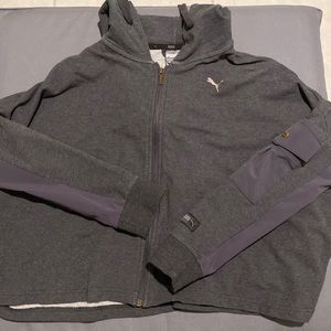 Cropped puma sweater, size small